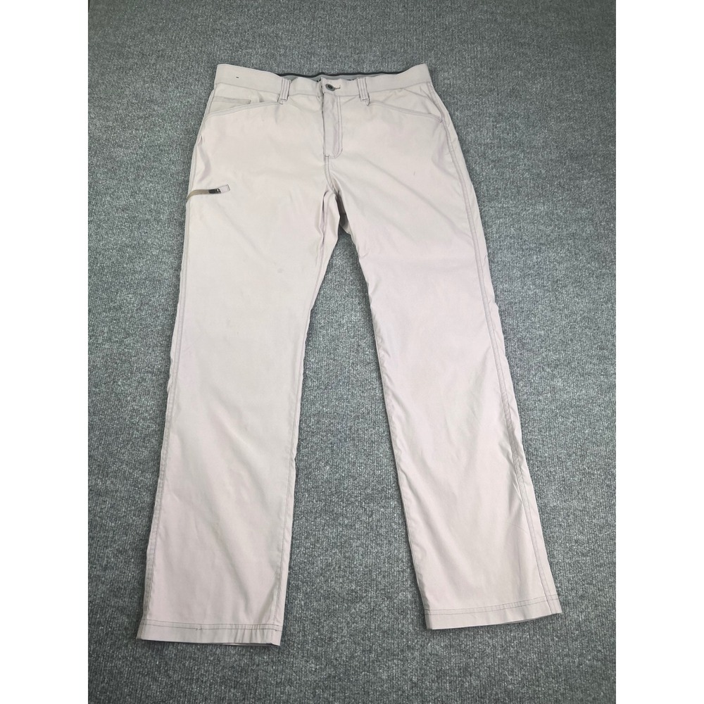 Orvis Pants Mens 36x32 Tan Outdoor Tech Stretch Hiking Straight Leg Pocket